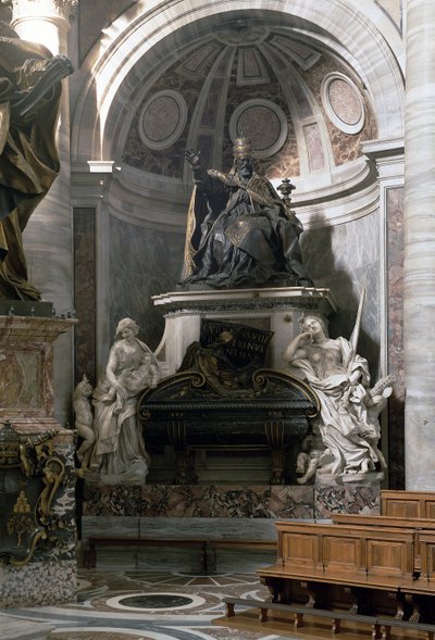 Monumento a Urbano VIII con le figure della Carità e della Giustizia da Gian Lorenzo Bernini